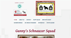 Desktop Screenshot of akcminischnauzers.com