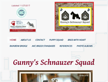 Tablet Screenshot of akcminischnauzers.com